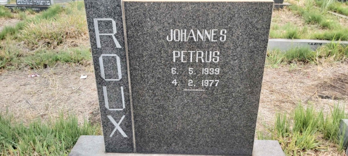 ROUX Johannes Petrus 1939-1977