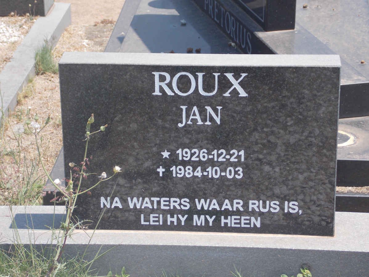 ROUX Jan 1926-1984