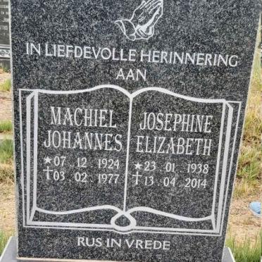 ROOYEN Machiel Johannes, van 1924-1977 & Josephine Elizabeth 1938-2014