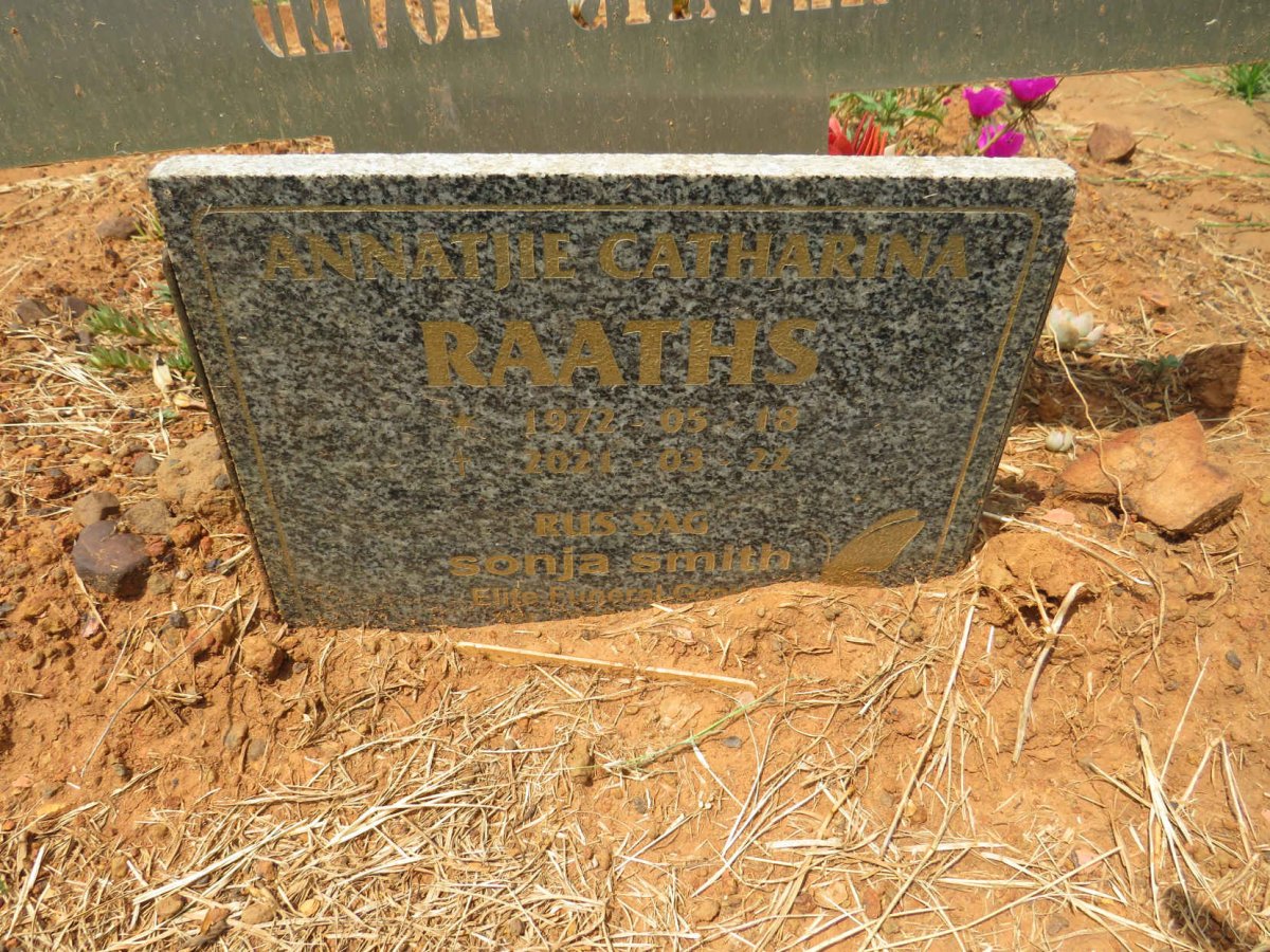 RAATHS Annatjie Catharina 1972-2021