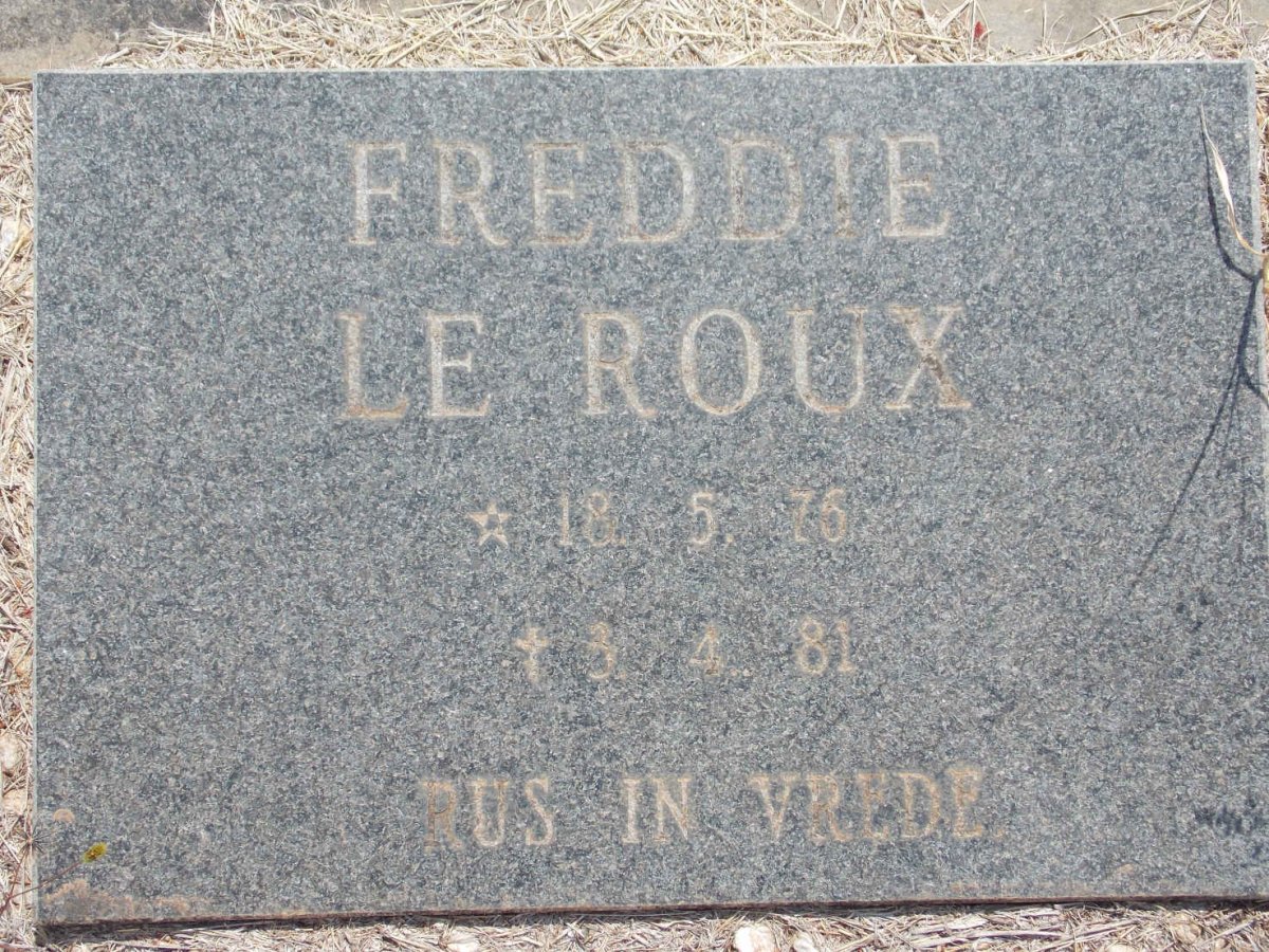ROUX Freddie, le 1976-1981