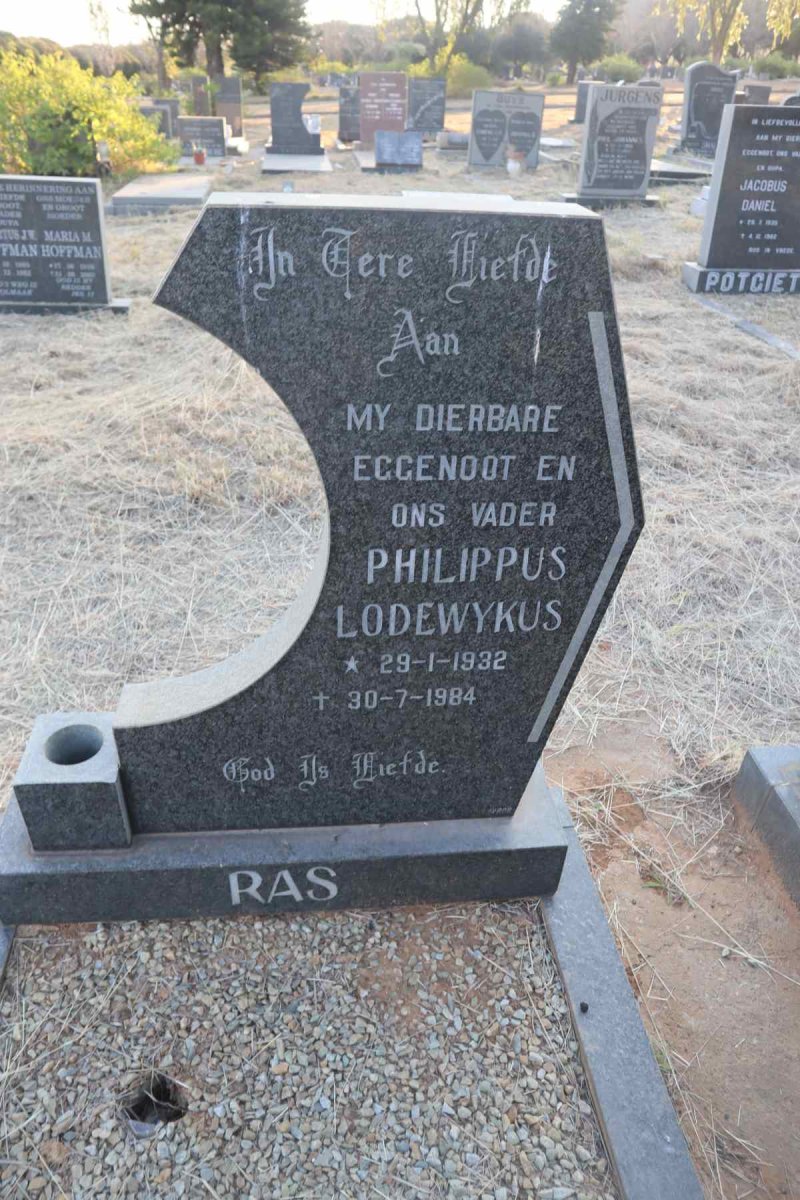 RAS Philippus Lodewykus 1932-1984