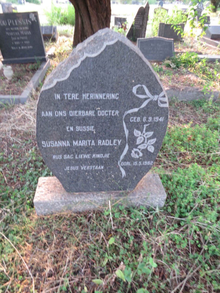 RADLEY Susanna Marita 1941-1962