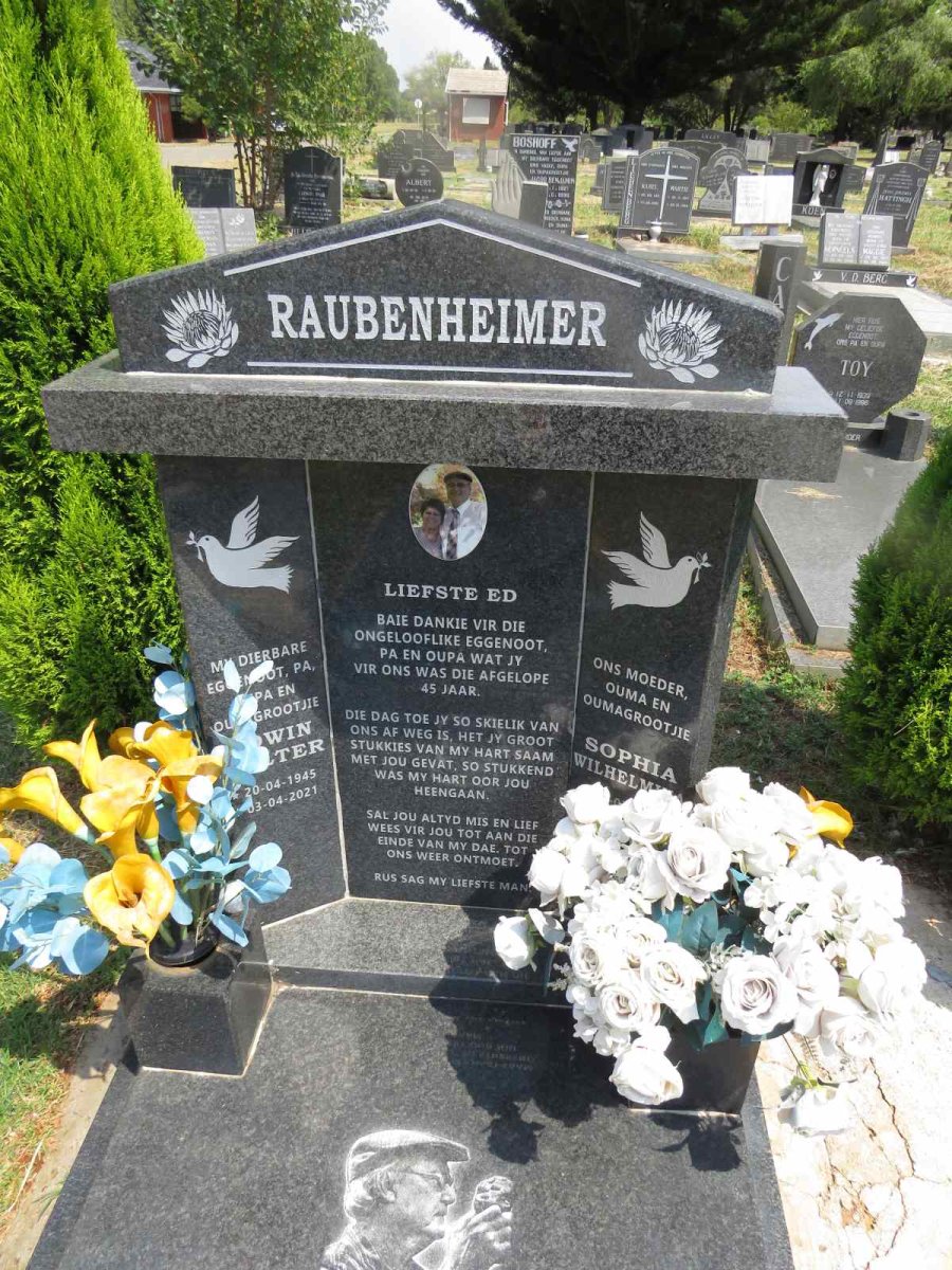 RAUBENHEIMER Edwin Walter 1945-2021 & Sophia Wilhelmina 1954- _1