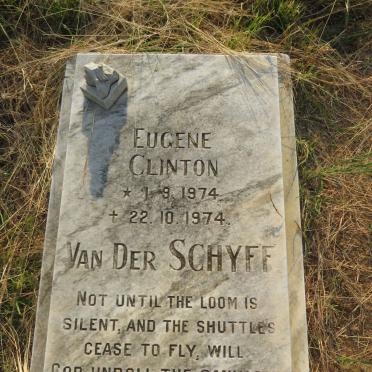 SCHYFF Eugene Clinton, van der 1974-1974