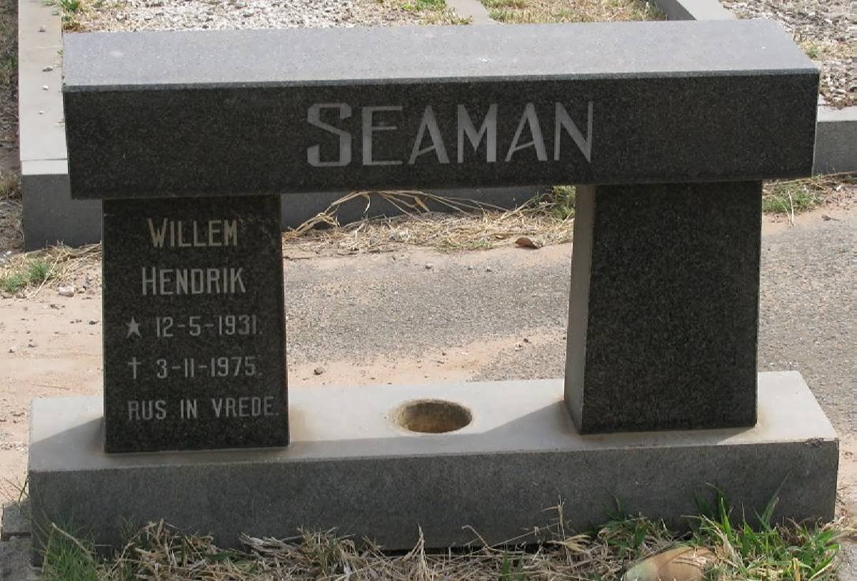 SEAMAN Willem Hendrik 1931-1975