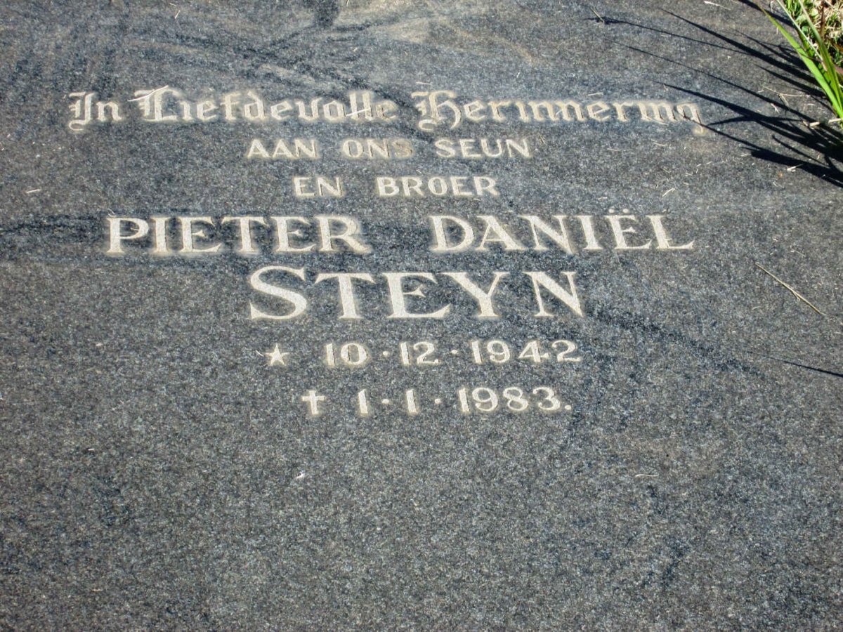 STEYN Pieter Daniel 1942-1983 _2