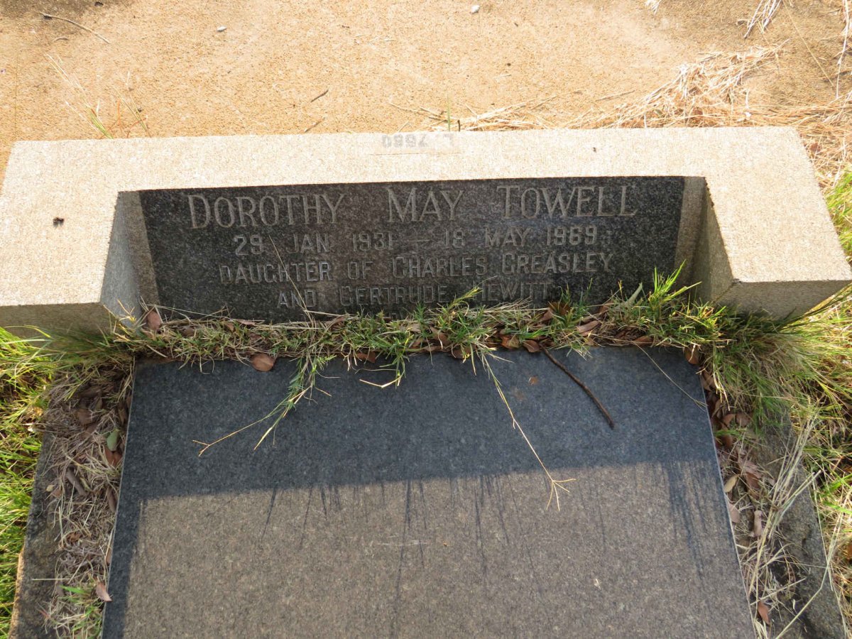 TOWELL Dorothy May 1931-1969