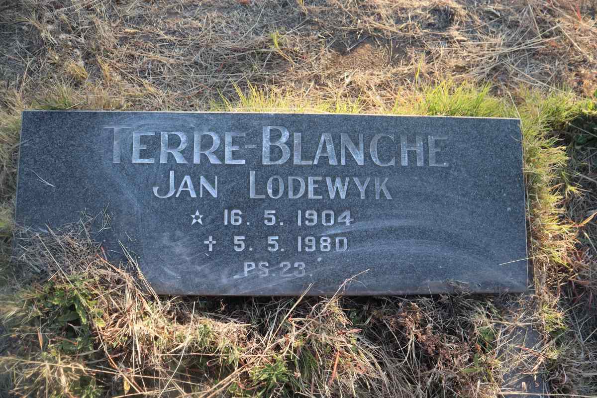 TERRE-BLANCHE Jan Lodewyk 1904-1980