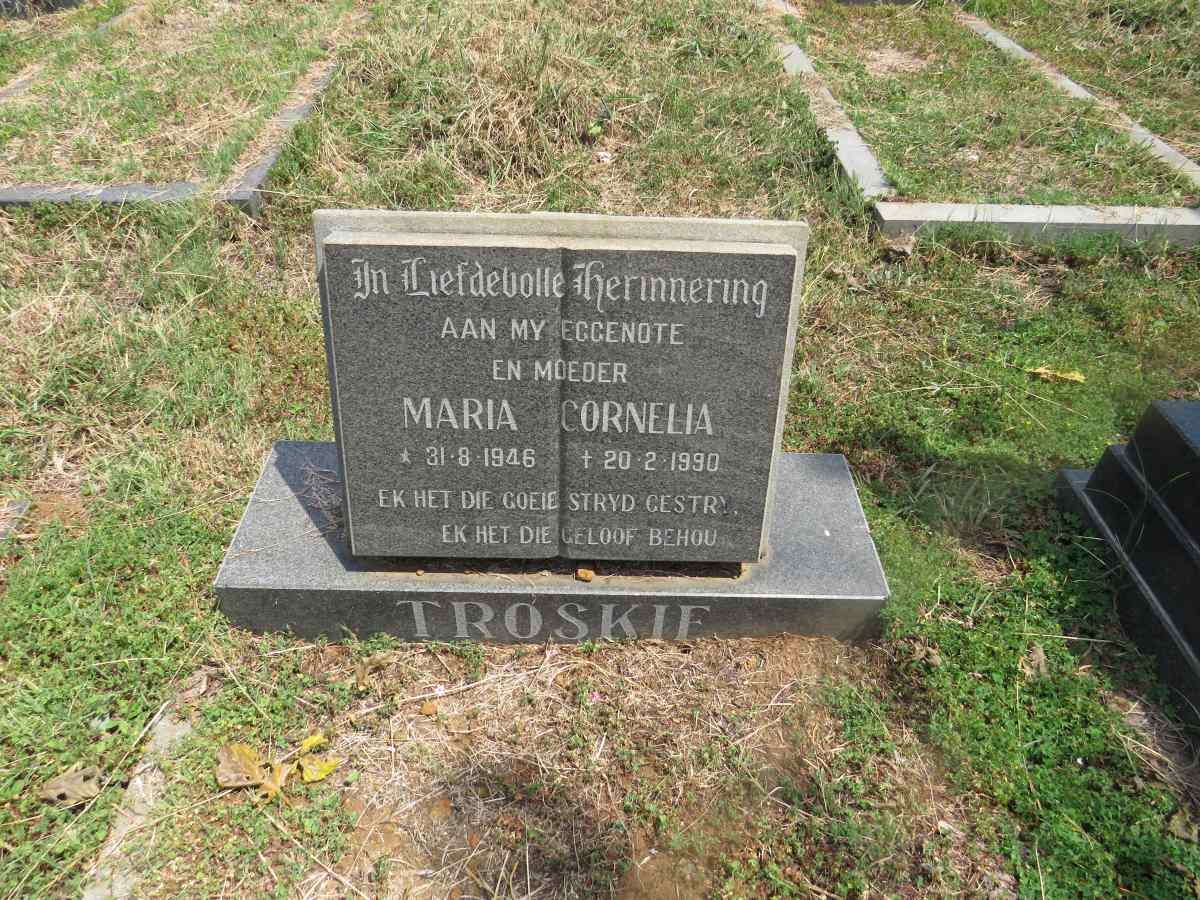 TROSKIE Maria Cornelia 1946-1990