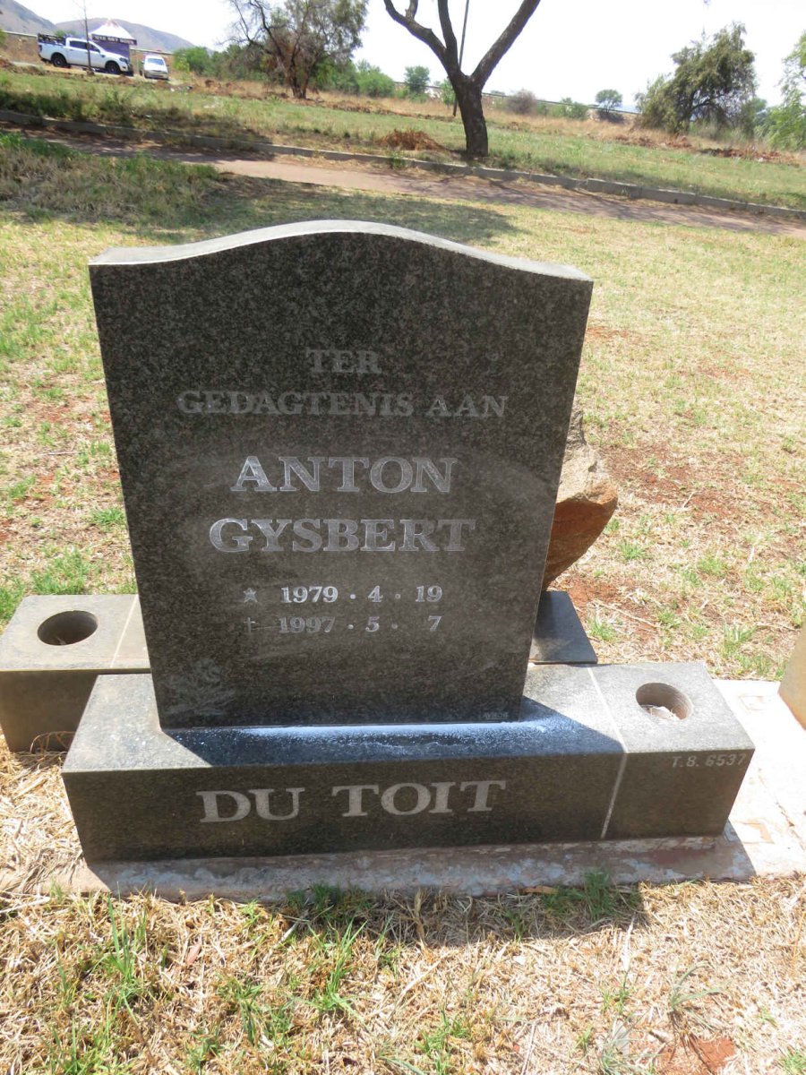 TOIT Anton Gysbert, du 1979-1997