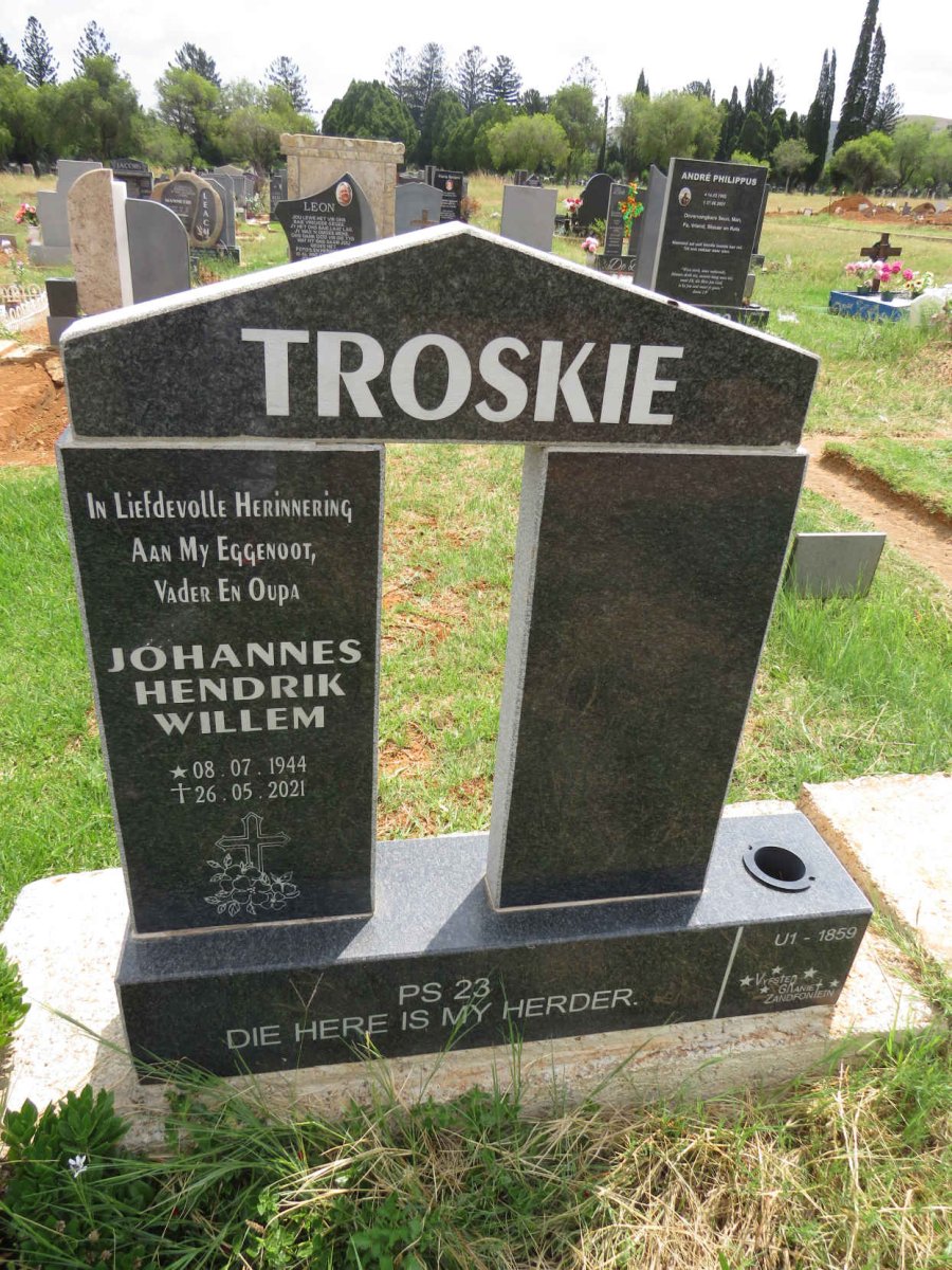 TROSKIE Johannes Hendrik Willem 1944-2021