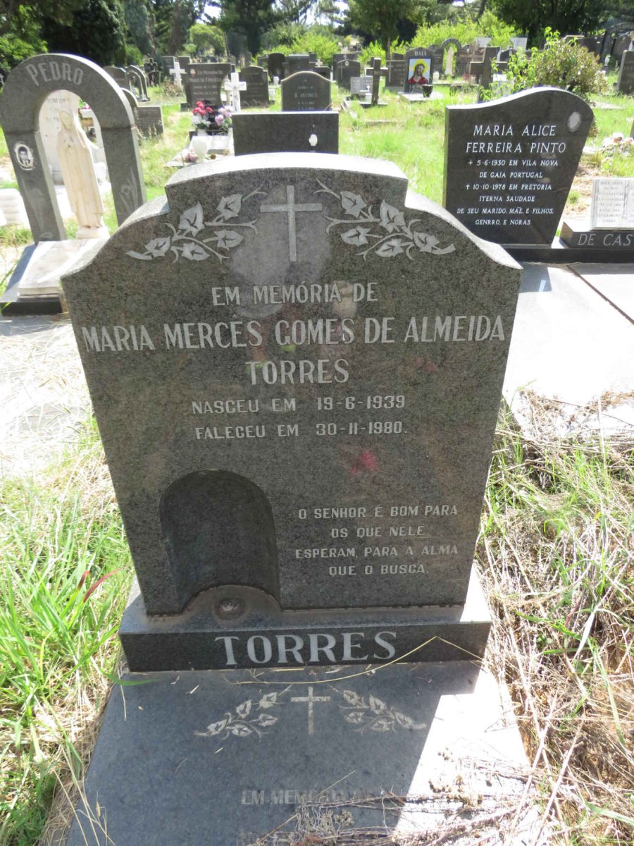 TORRES Maria Merces Gomes de Almeida 1939-1980