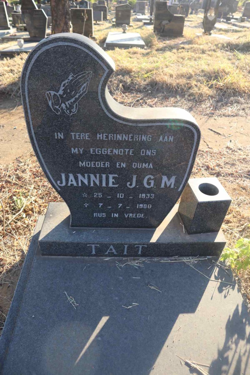 TAIT Jannie J.G.M. 1933-1980