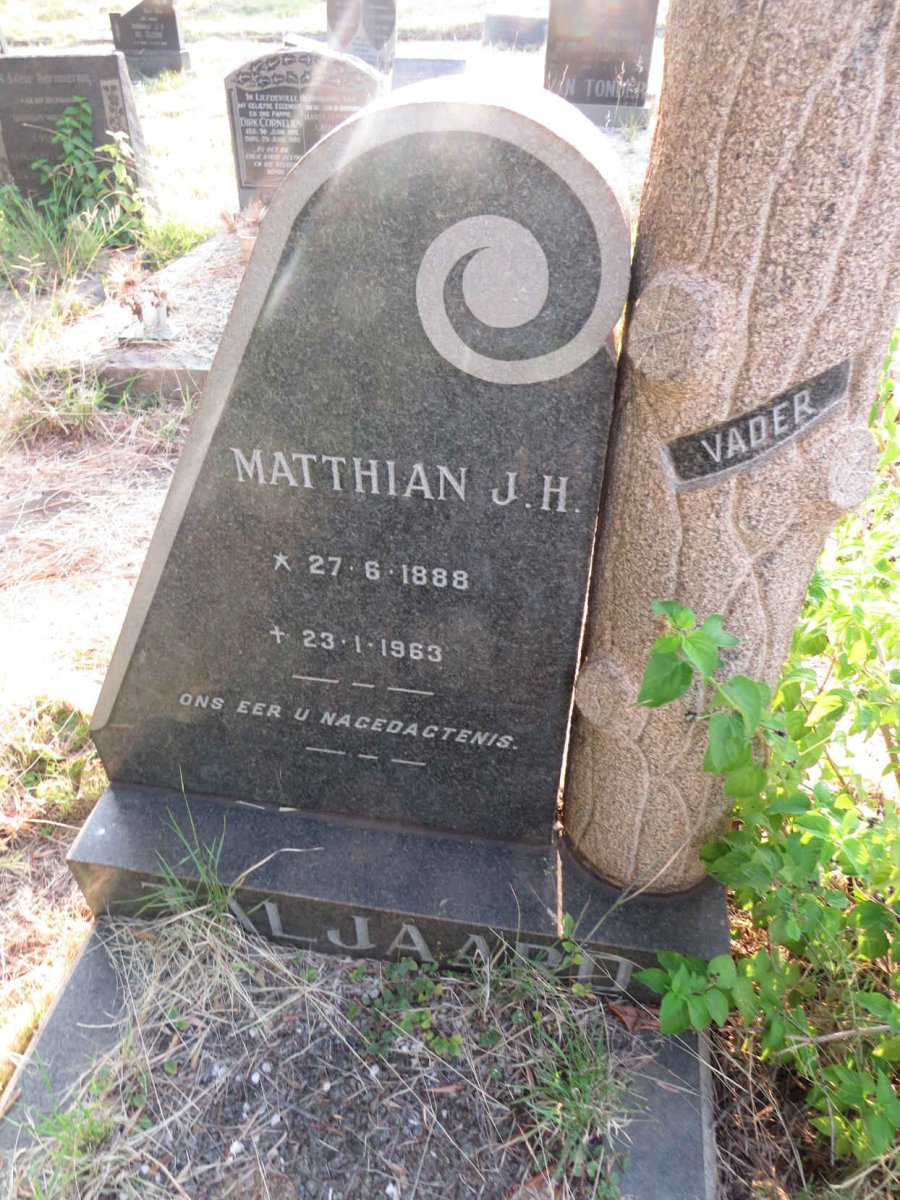 TALJAARD Matthian J. H. 1888-1963