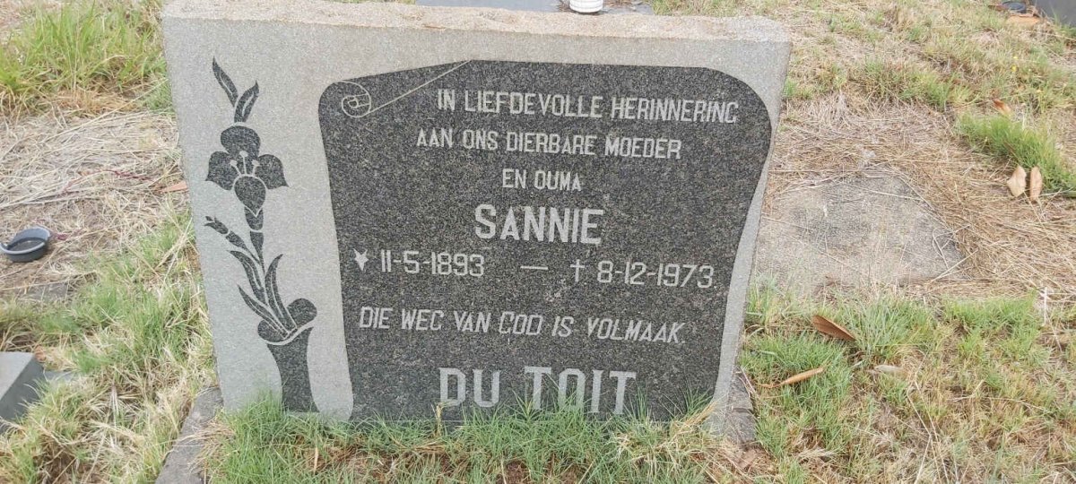 TOIT Sannie, du 1893-1973