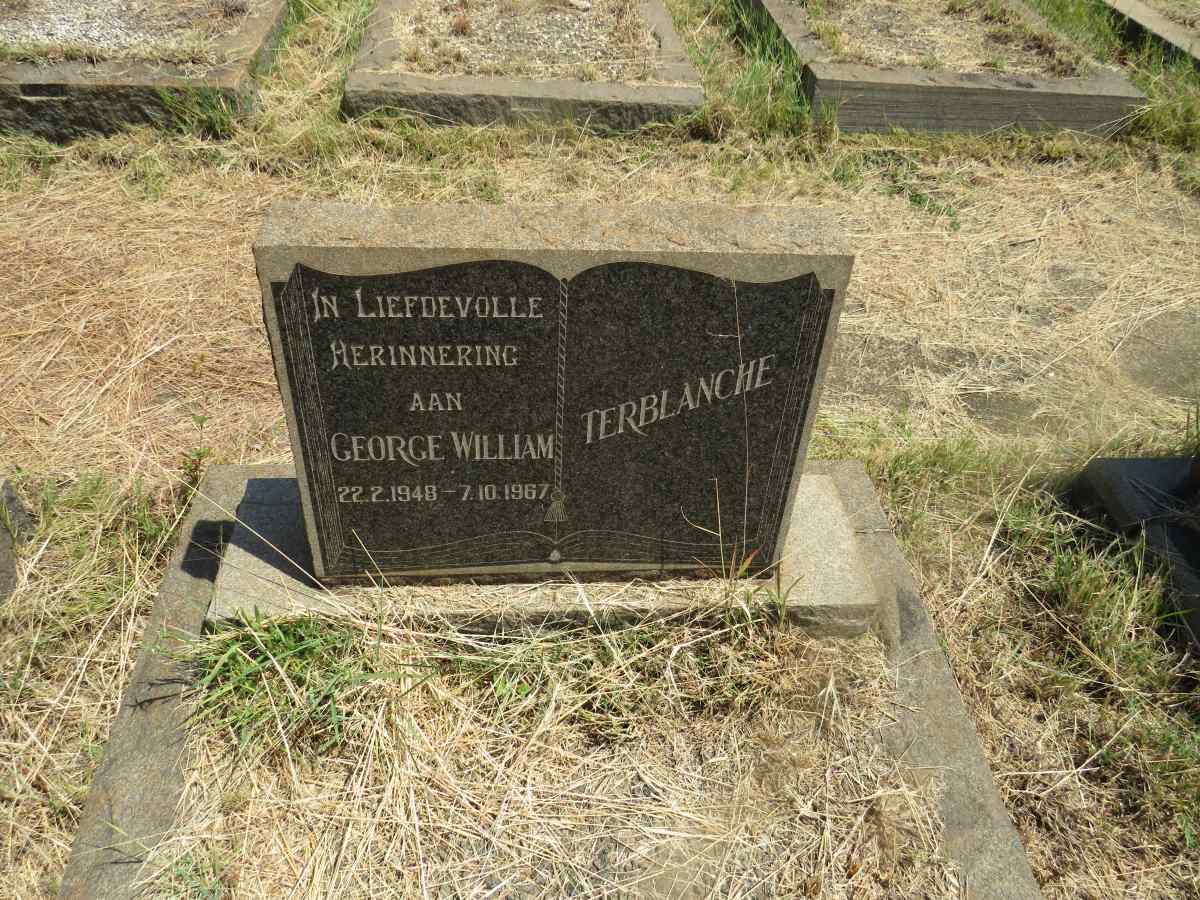 TERBLANCHE George William 1948-1967