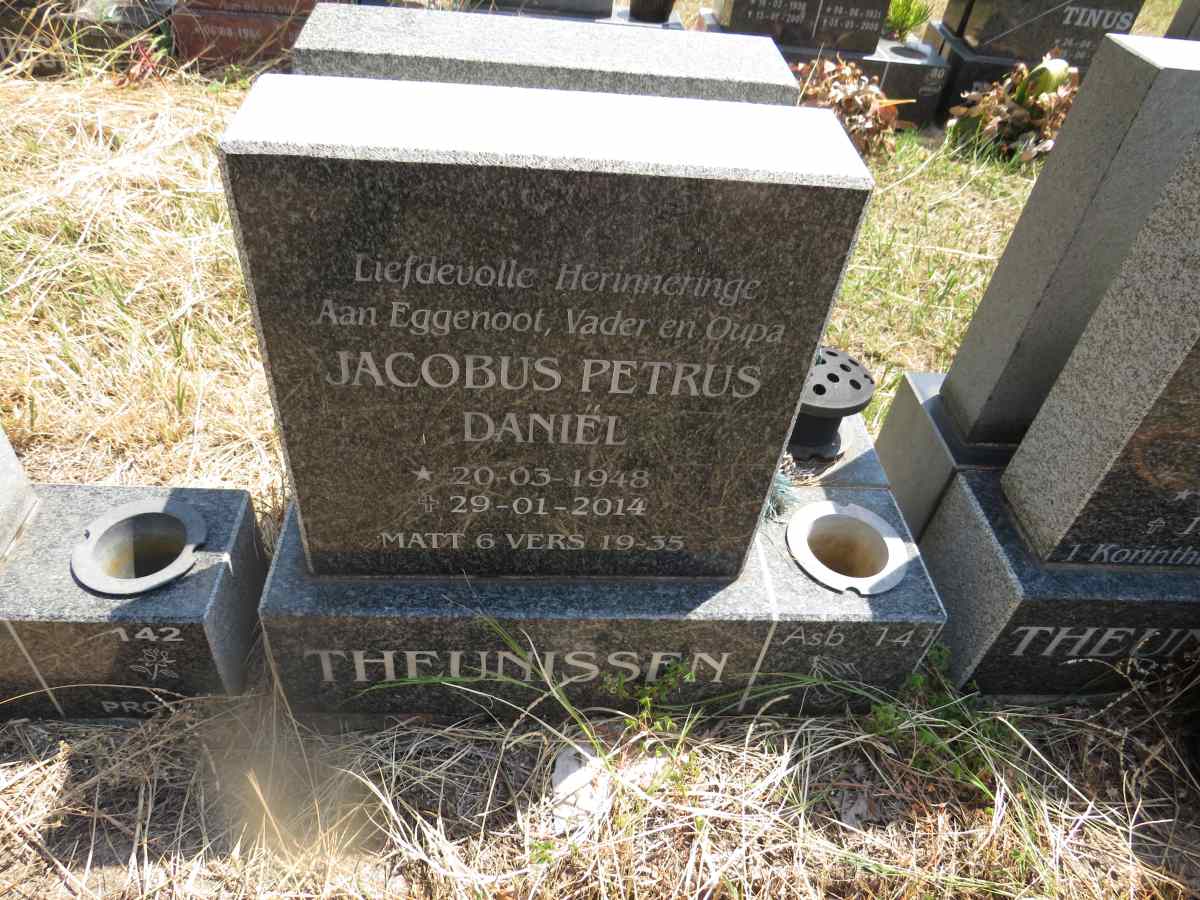 THEUNISSEN Jacobus Petrus Daniel 1948-2014