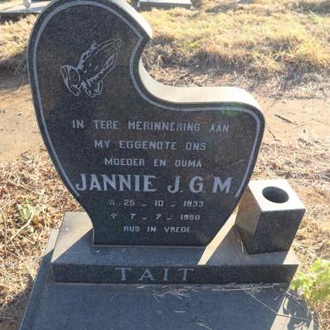 TAIT Jannie J.G.M. 1933-1980