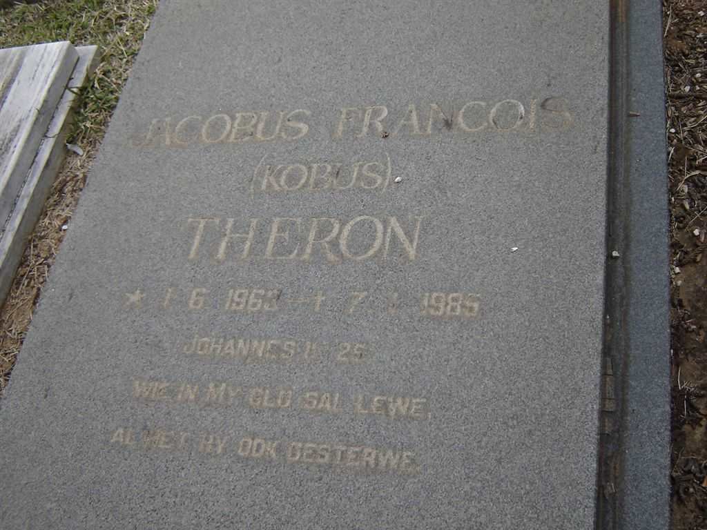 THERON Jacobus Francois 1968-1985