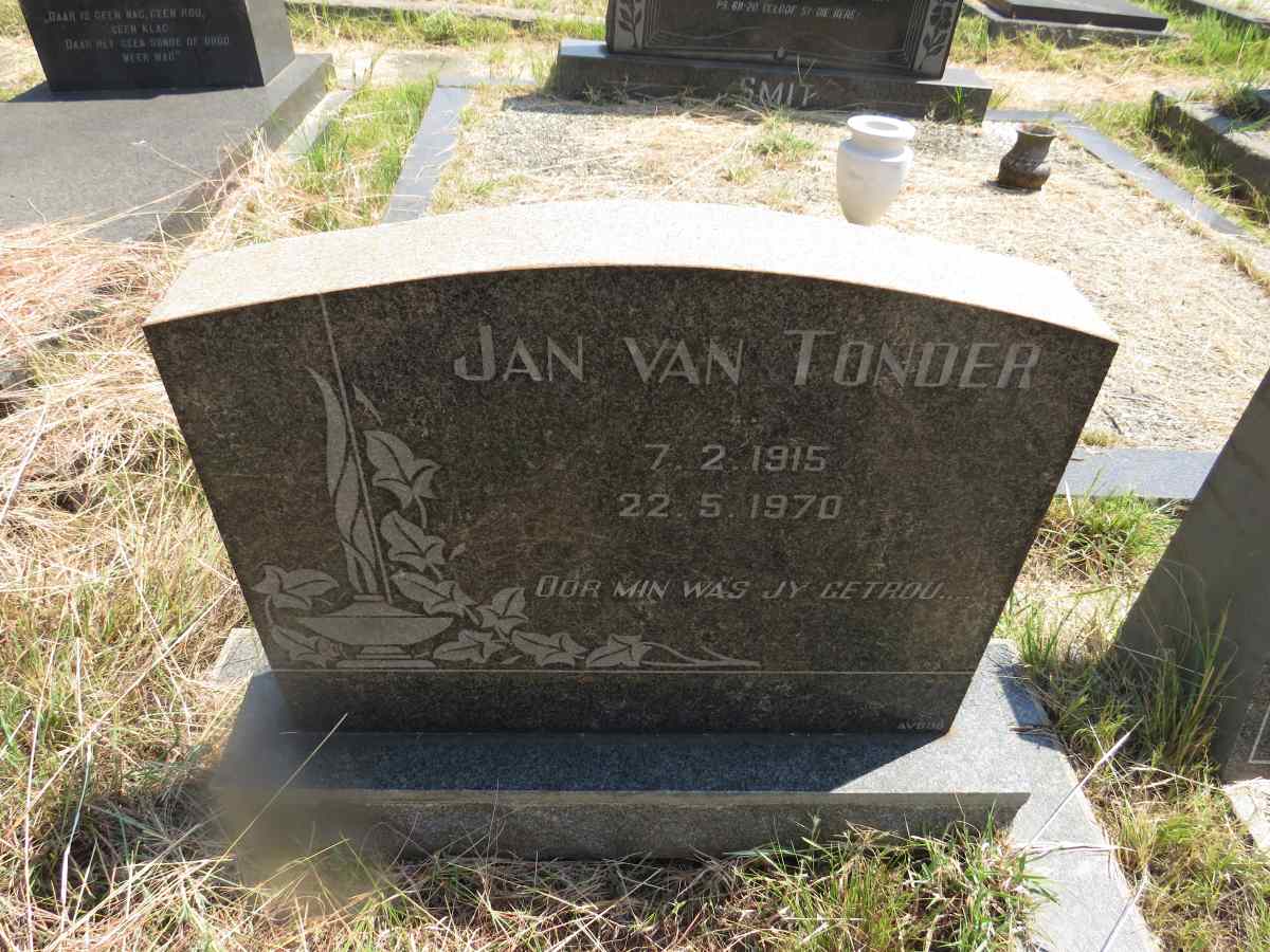TONDER Jan, van 1915-1970