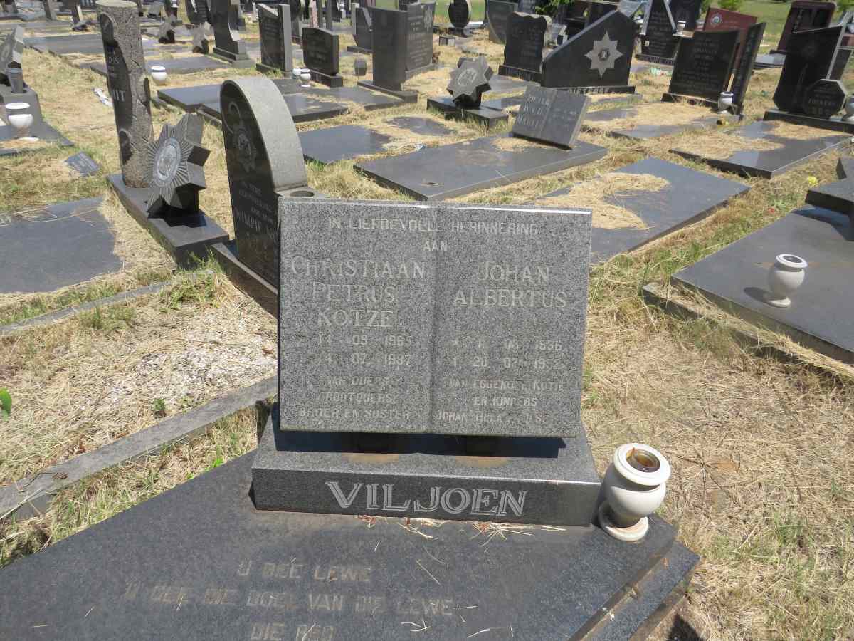 VILJOEN Christiaan Petrus Kotze 1965-1987 :: VILJOEN Johan Albertus 1936-1952