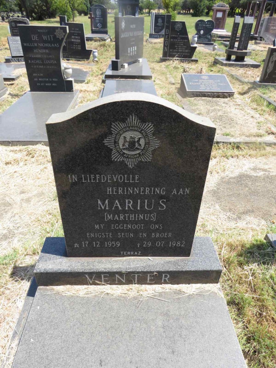 VENTER Marthinus 1959-1982