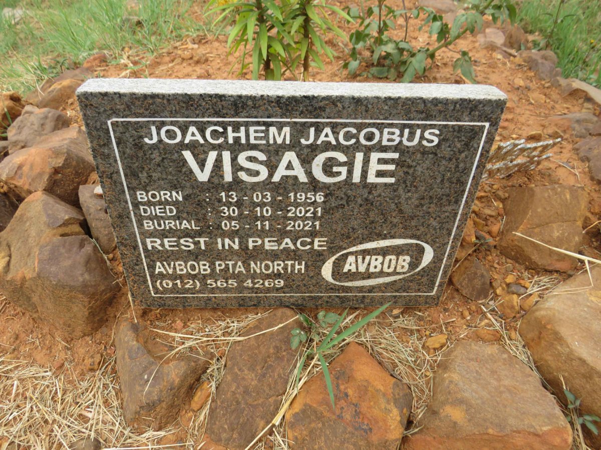 VISAGIE Joachem Jacobus 1956-2021