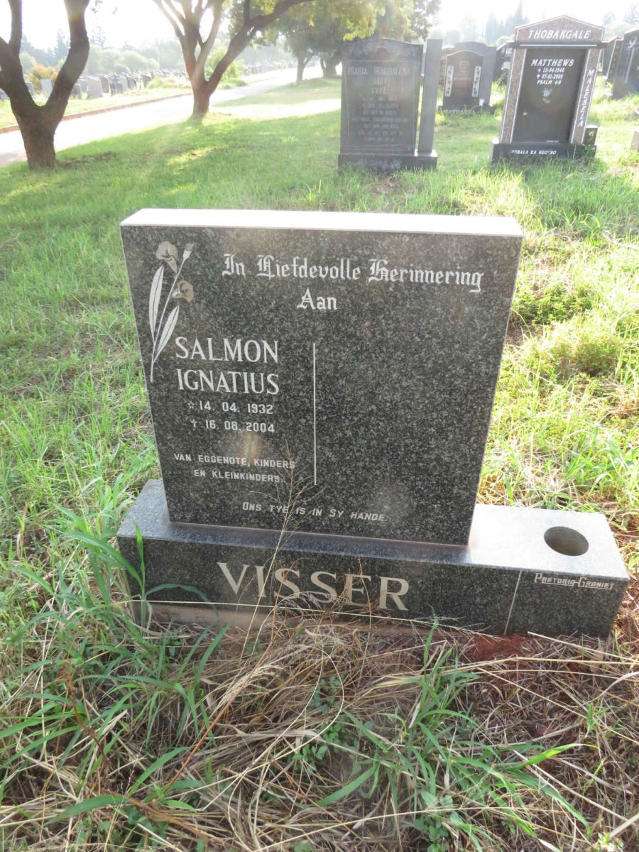VISSER Salmon Ignatius 1932-2004