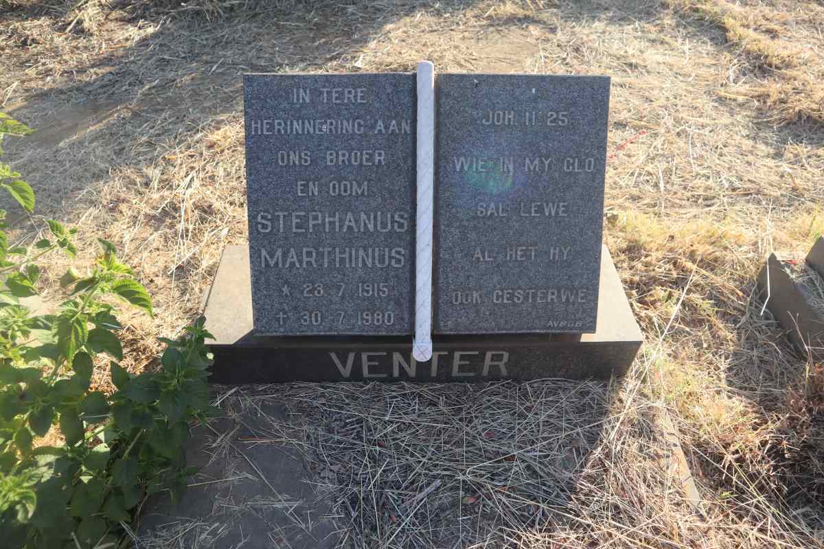 VENTER Stephanus Marthinus 1915-1980