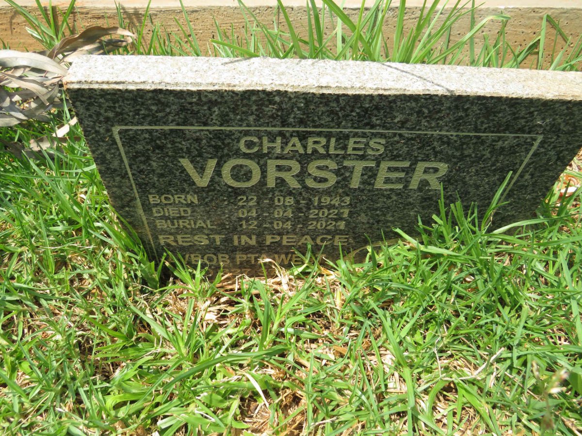 VORSTER Charles 1943-2021