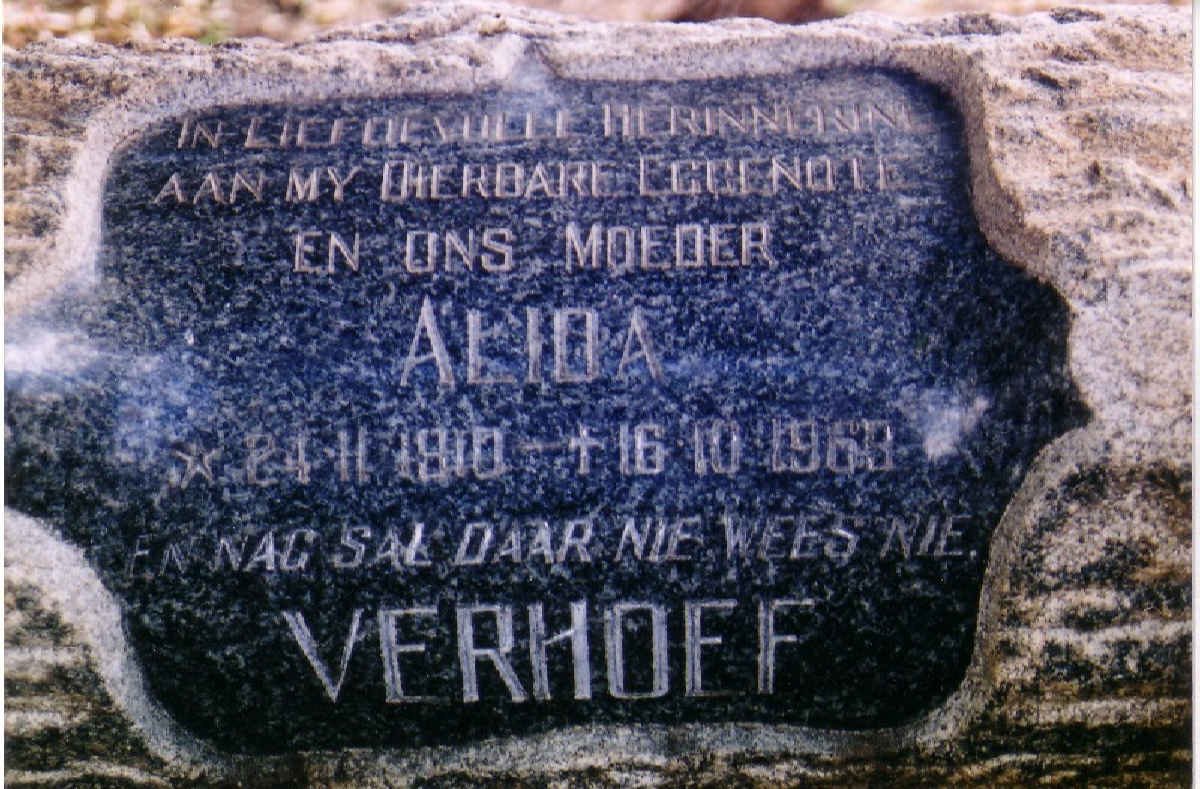 VERHOEF Alida 1910-1968