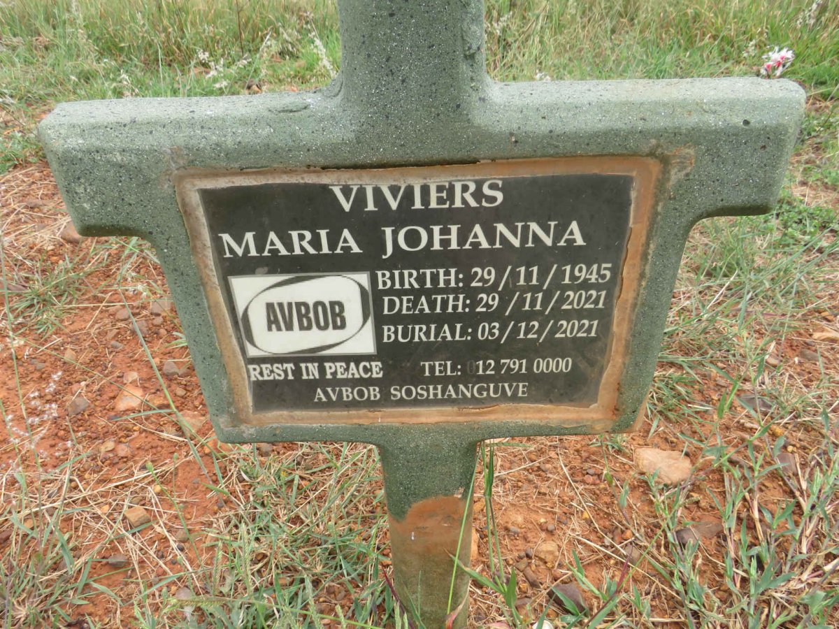 VIVIERS Maria Johanna 1945-2021