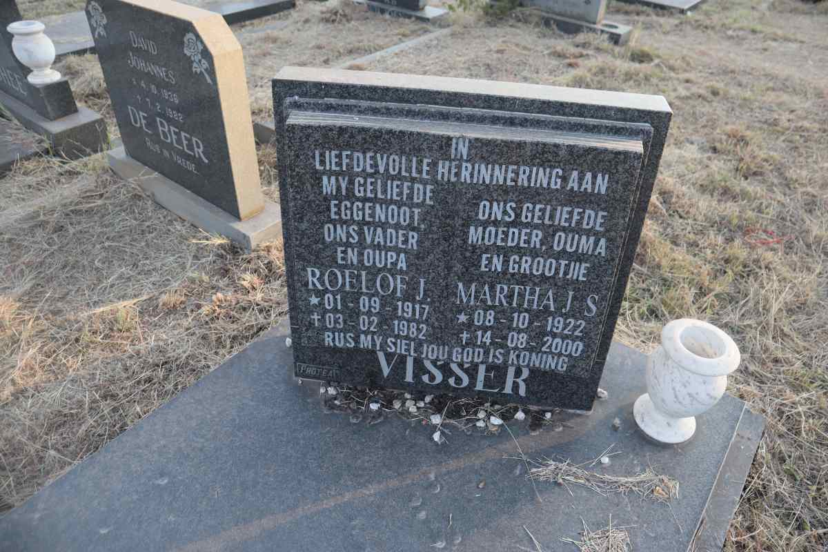 VISSER Roelof J. 1917-1982 & Martha J.S. 1922-2000