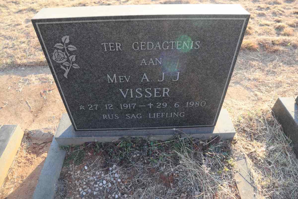 VISSER A.J.J. 1917-1980