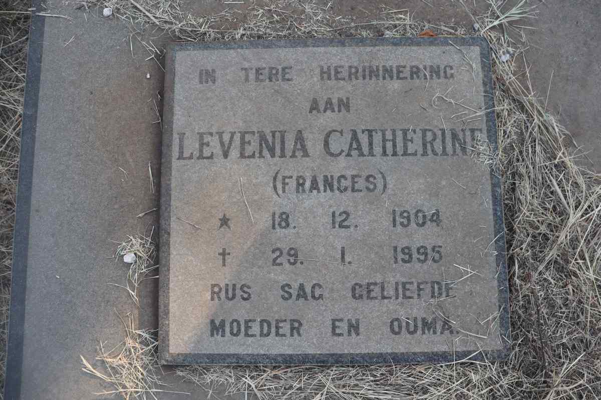 VILLIERS Izak Petrus, de 1905-1982 & Levenia Catherine FRANCES 1904-1995_3