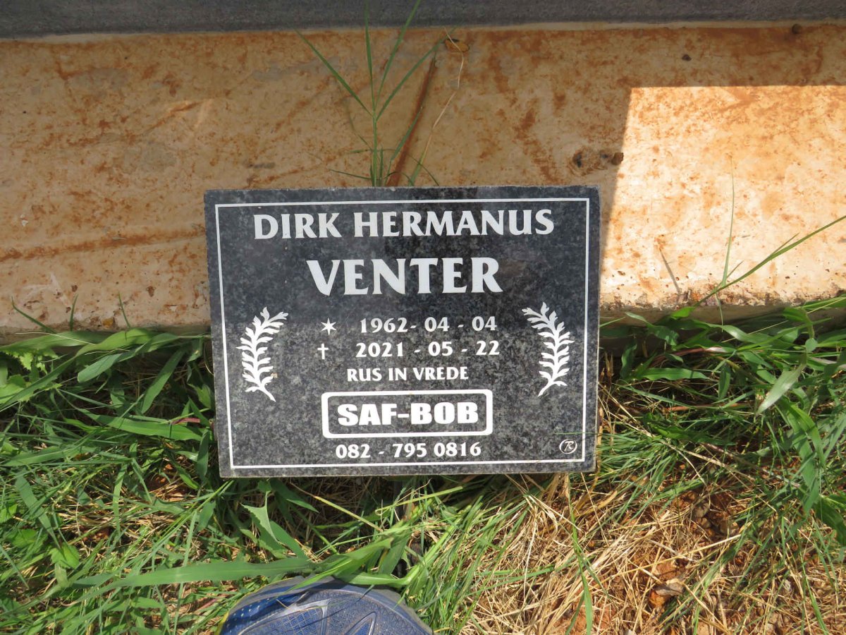 VENTER Dirk Hermanus 1962-2021