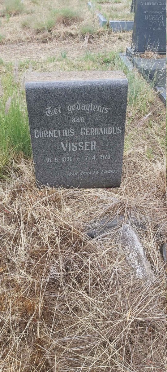 VISSER Cornelius Gerhardus 1896-1973