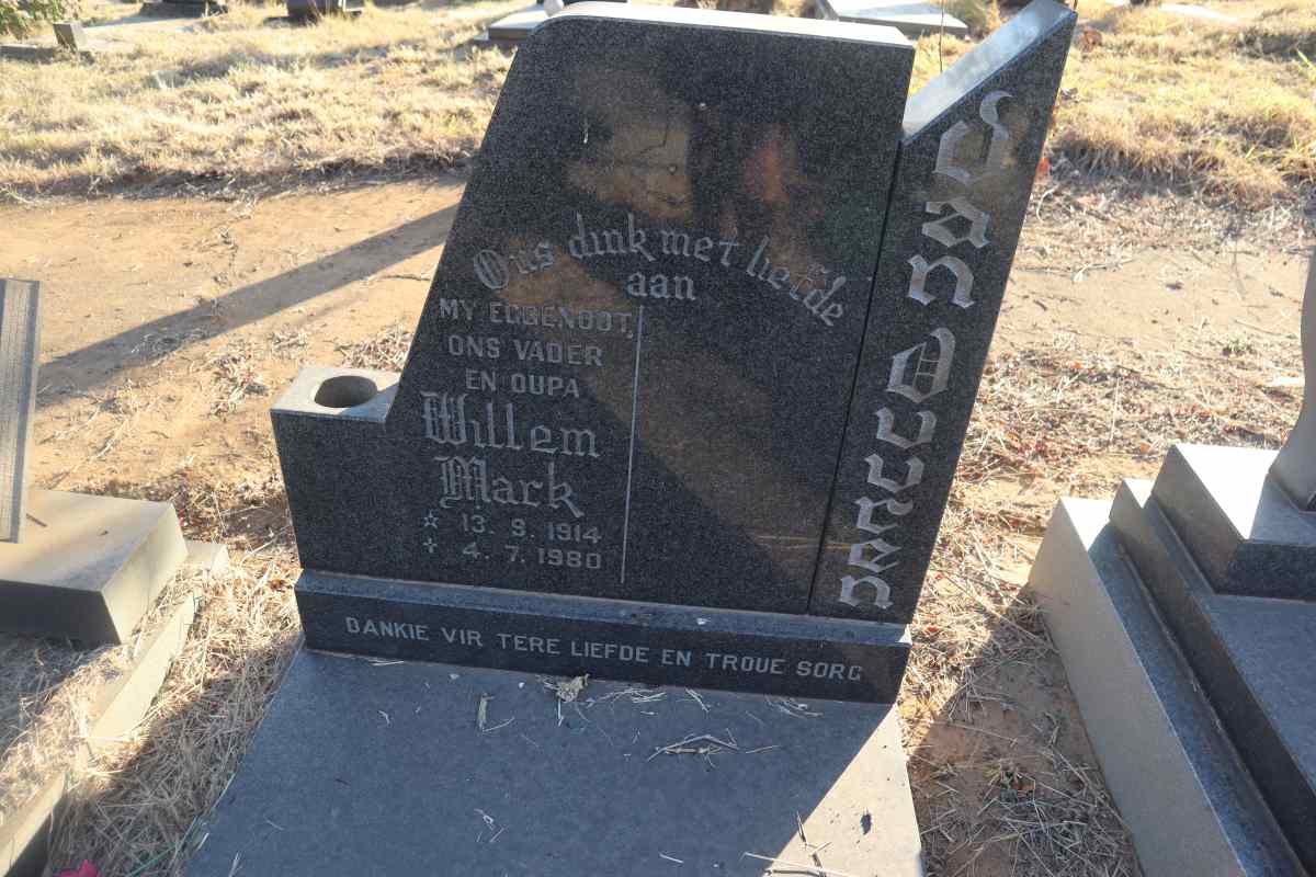 VUUREN Willem Mark, van 1914-1980