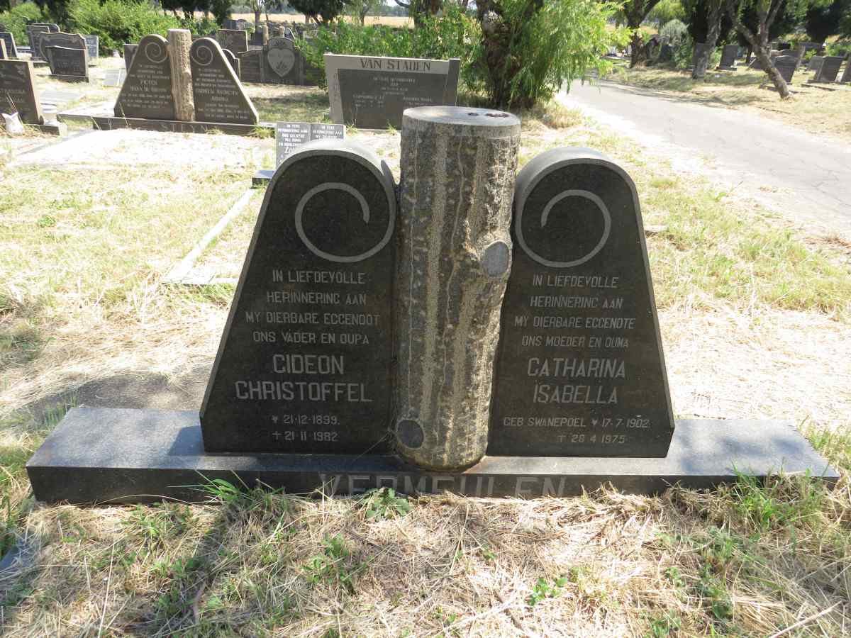 VERMEULEN Gideon Christoffel 1899-1982 & Catharina Isabella SWANEPOEL 1902-1975