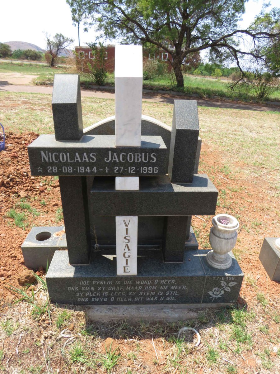 VISAGIE Nicolaas Jacobus 1944-1996