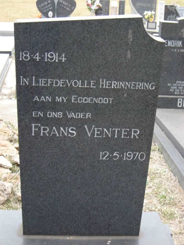 VENTER Frans 1914-1970