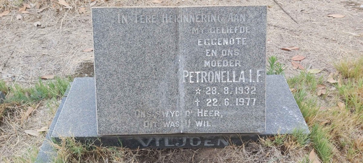 VILJOEN Petronella I.F. 1932-1977