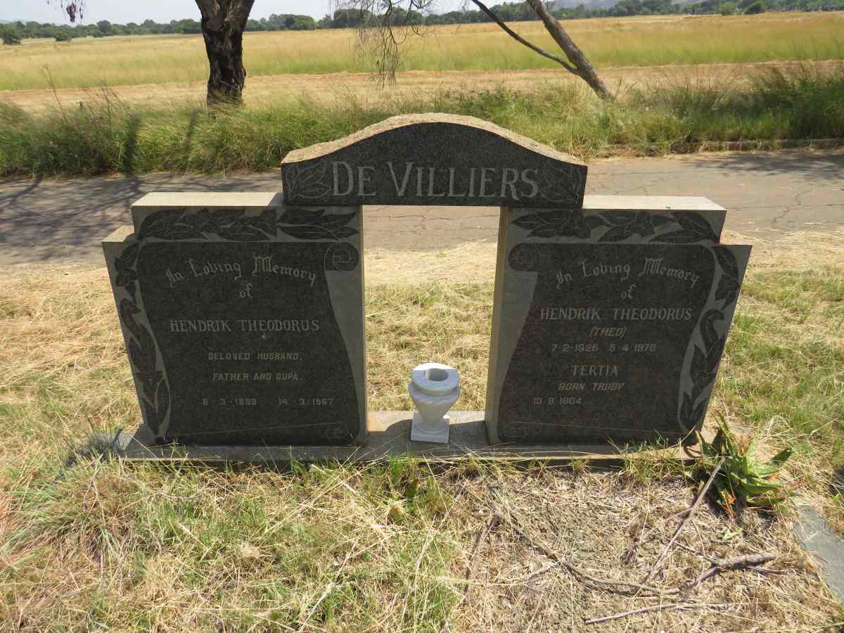 VILLIERS Hendrik Theodorus, de 1899-1967 & Tertia 1904- :: VILLIERS Hendrik Theodorus, de 1928-1978