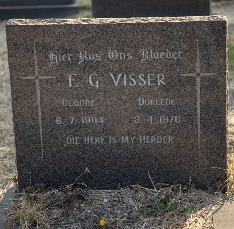 VISSER E.G. 1904-1976