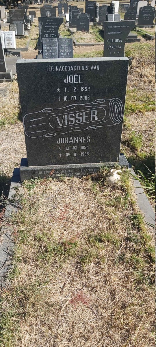 VISSER Joël 1952-2006 :: VISSER Johannes 1954-1986