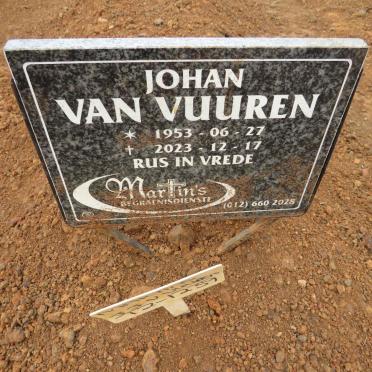 VUUREN Johan, van 1953-2023