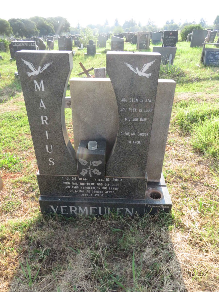 VERMEULEN Marius 1974-2000