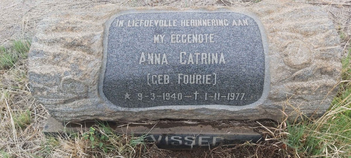 VISSER Anna Catrina nee FOURIE 1940-1977