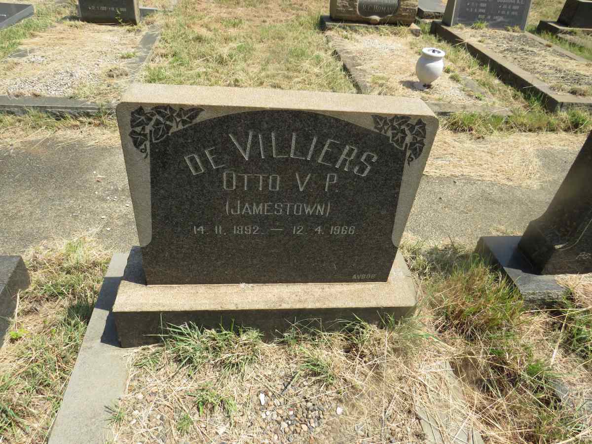 VILLIERS Otto V.P., de 1892-1966